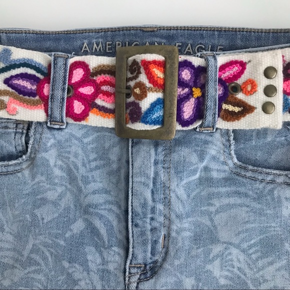 Bohemian Embroidered Floral Belt - Picture 4 of 6